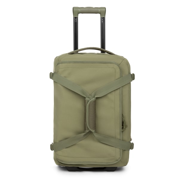 Medium Road Trip Rolling Duffle Bag, Olive & Beach Image