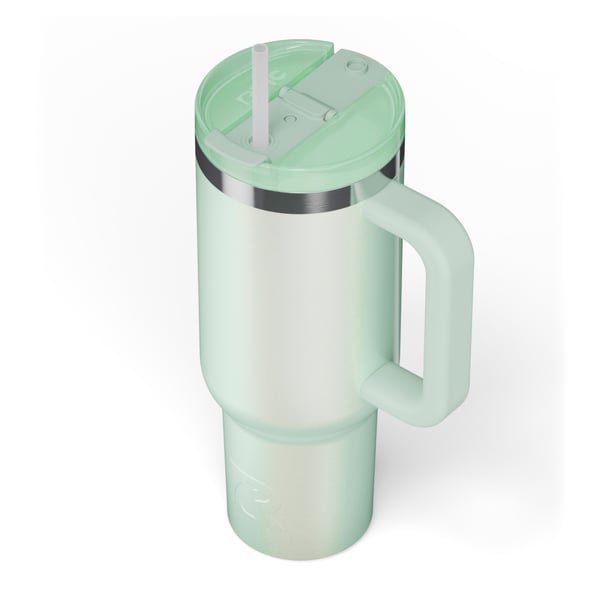 40oz Road Trip Tumbler, Fresh Mint Glitter Image