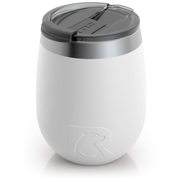 10oz Wine Tumbler, White, Matte Image