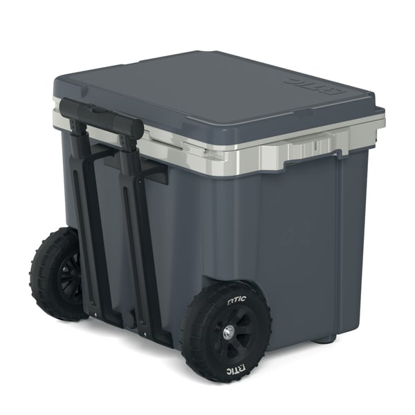 42 QT Ultra-Light Wheeled Cooler, Dark Grey & Cool Grey Image