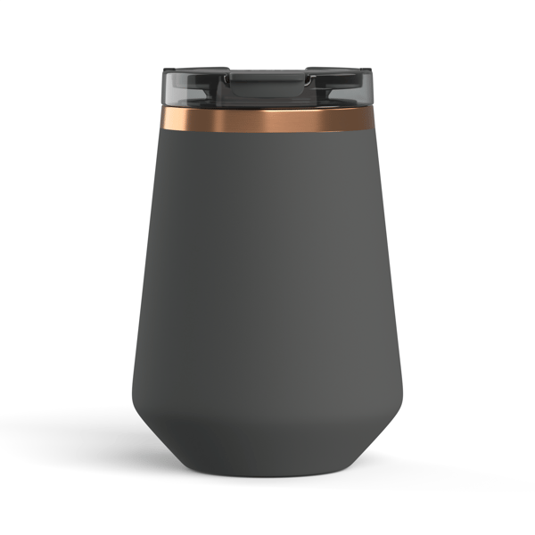 12oz Happy Hour Wine Tumbler, Light Black Image