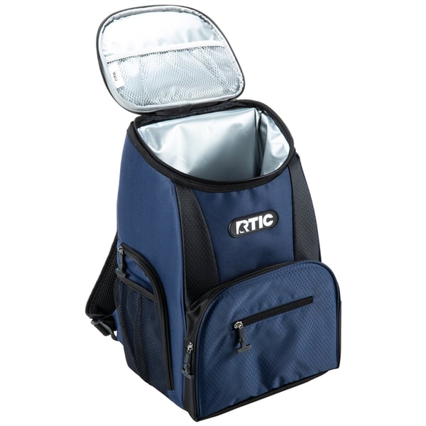 15 Can Lightweight Backpack Cooler, Navy & Black Image