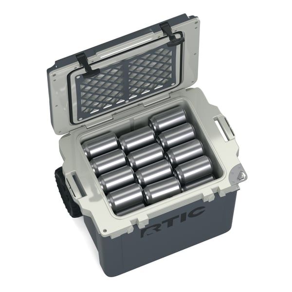42 QT Ultra-Light Wheeled Cooler, Dark Grey & Cool Grey Image