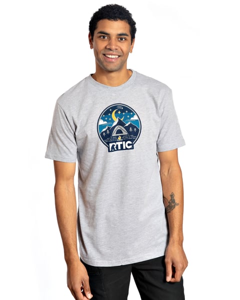 Men's Night Camp Short Sleeve T-Shirt, L Image