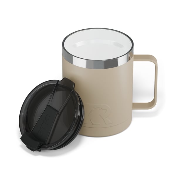 12oz Ceramic Lined Coffee Mug, Beach Image