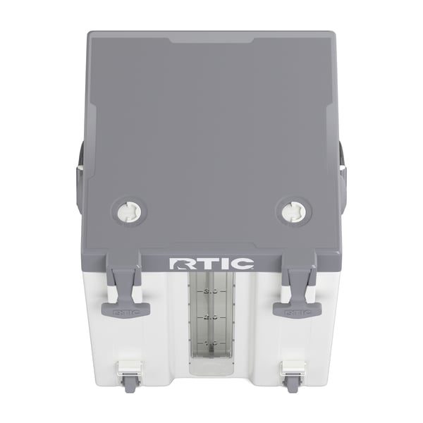 4 Gallon Double-Time Water Cooler, White & Grey Image