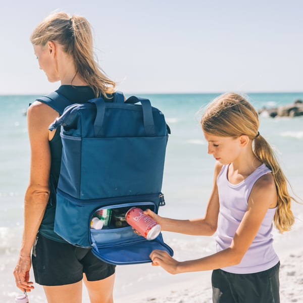 2-in-1 Chillout Backpack, Navy & Denim Image
