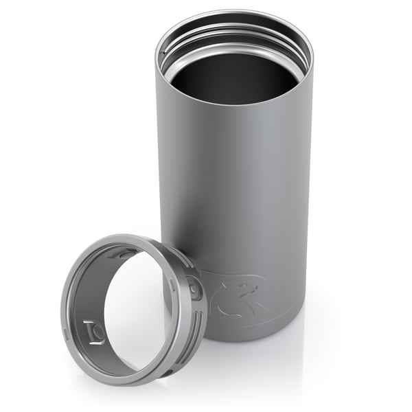 12oz Essential Skinny Can Cooler, Graphite, Matte Image