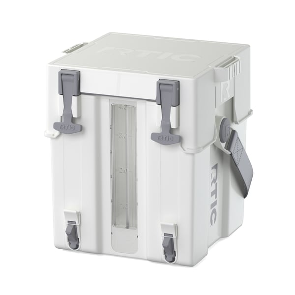 4 Gallon Double-Time Water Cooler, White & Grey Image