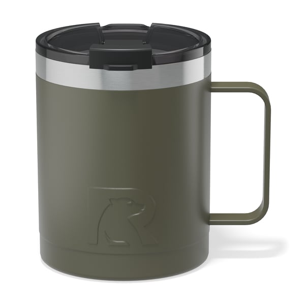 12oz Ceramic Lined Coffee Mug, Olive Image
