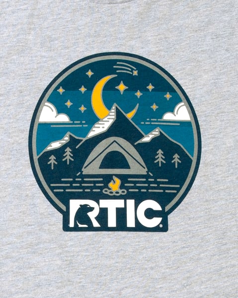 Men's Night Camp Short Sleeve T-Shirt, L Image