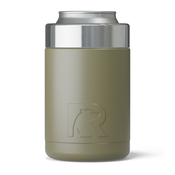 12oz Essential Can Cooler, Olive, Matte Image