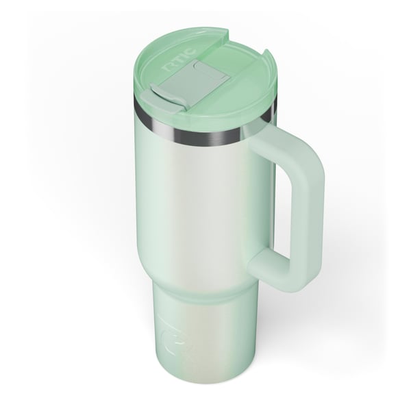 40oz Road Trip Tumbler, Fresh Mint Glitter Image