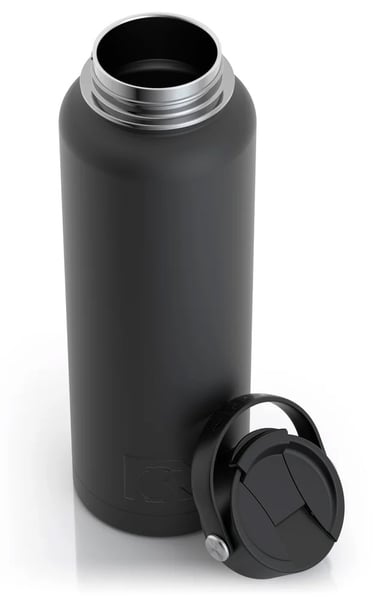 40oz Bottle, Black, Matte Image