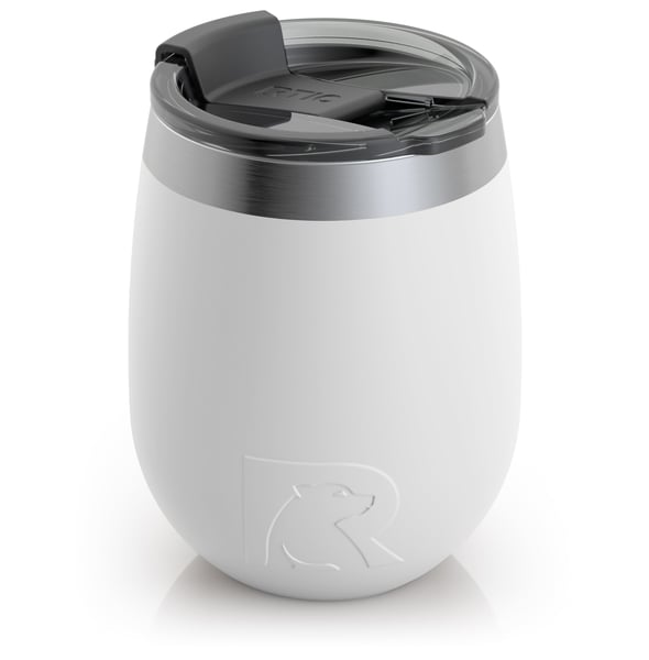 10oz Wine Tumbler, White, Matte Image