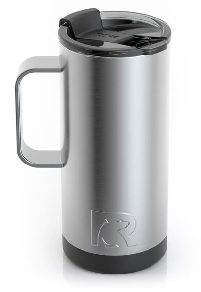 16oz Travel Mug, Stainless, Matte Image