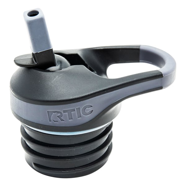 Flip Top Water Bottle Lid with 2 Straws, image 1 of 4