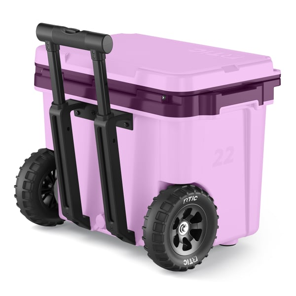 22 QT Ultra-Light Wheeled Cooler, Lavender/Plum Image
