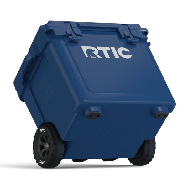 42 QT Ultra-Light Wheeled Cooler, Navy, image 6 of 13