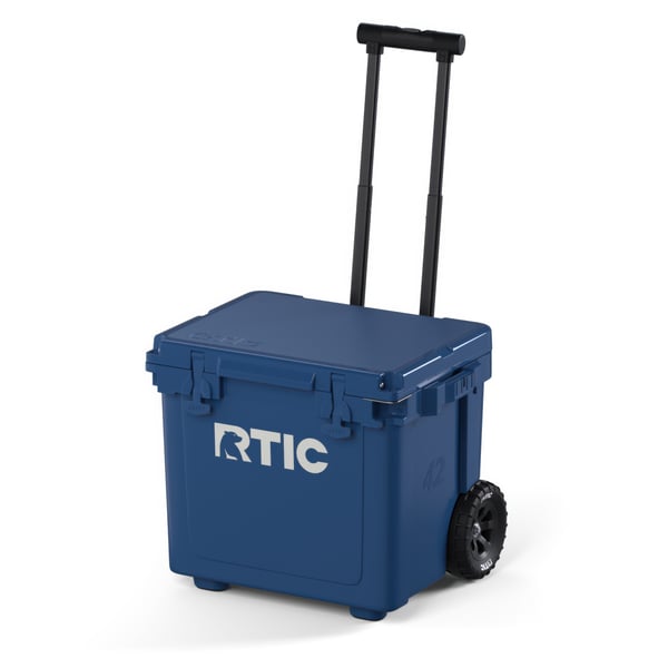42 QT Ultra-Light Wheeled Cooler, Navy, image 10 of 13