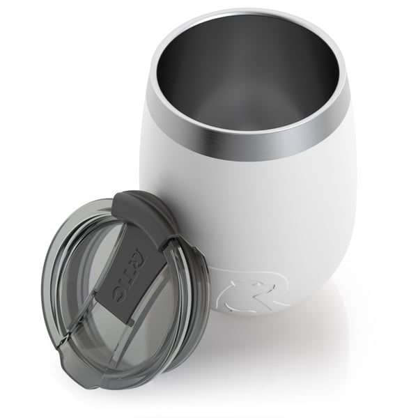 10oz Wine Tumbler, White, Matte Image
