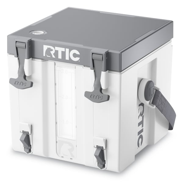 3 Gallon Halftime Water Cooler, White & Grey Image