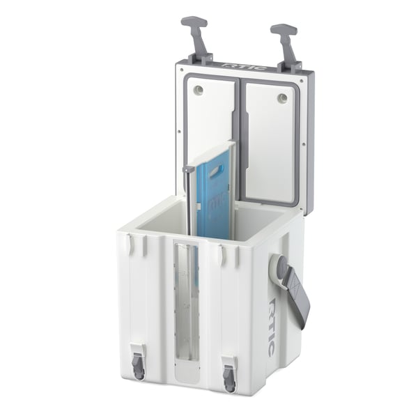 4 Gallon Double-Time Water Cooler, White & Grey Image
