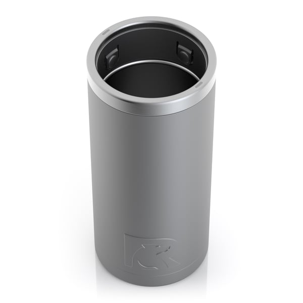 12oz Essential Skinny Can Cooler, Graphite, Matte Image