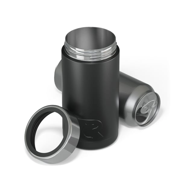 16oz Essential Craft Can Cooler, Black, Matte Image