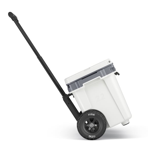 22 QT Ultra-Light Wheeled Cooler, White & Grey Image