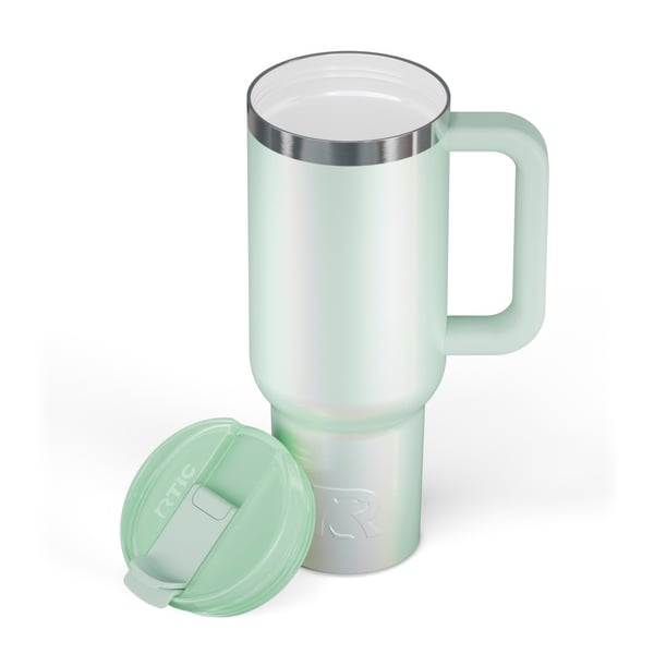 40oz Road Trip Tumbler, Fresh Mint Glitter Image