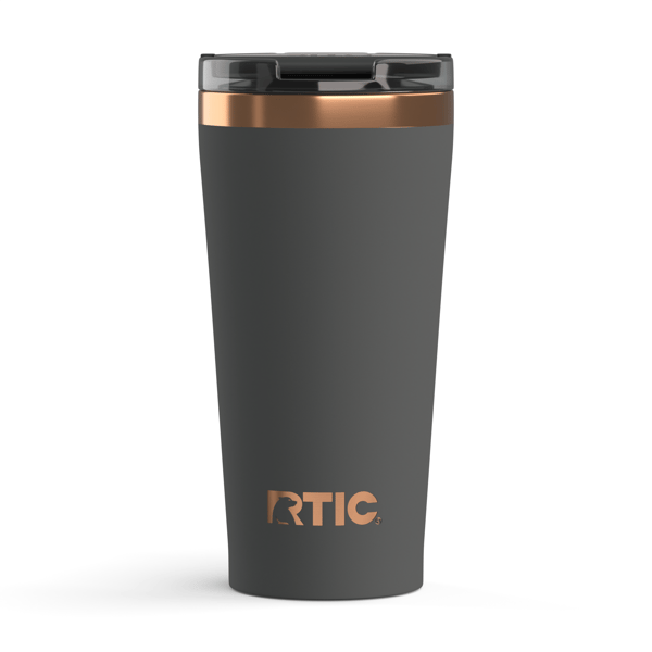 18oz Happy Hour Pint Tumbler, Light Black Image