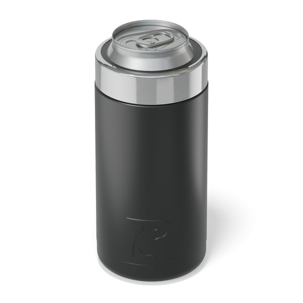 16oz Essential Craft Can Cooler, Black, Matte Image
