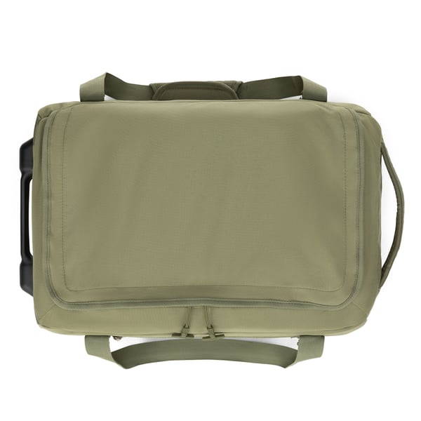 Medium Road Trip Rolling Duffle Bag, Olive & Beach Image