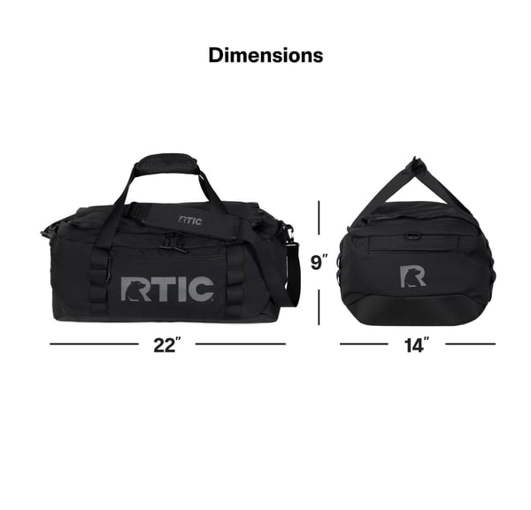 Large Road Trip Duffle Bag, Olive & Beach Image