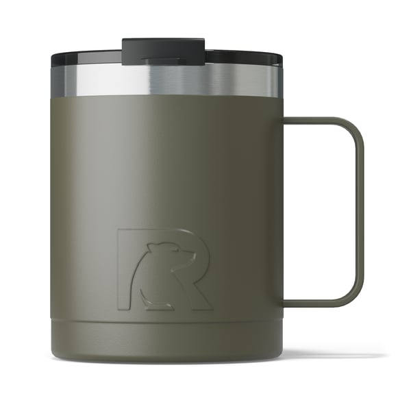 12oz Ceramic Lined Coffee Mug, Olive Image