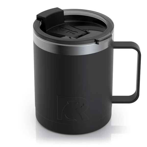 12oz Coffee Mug, Black, Matte Image