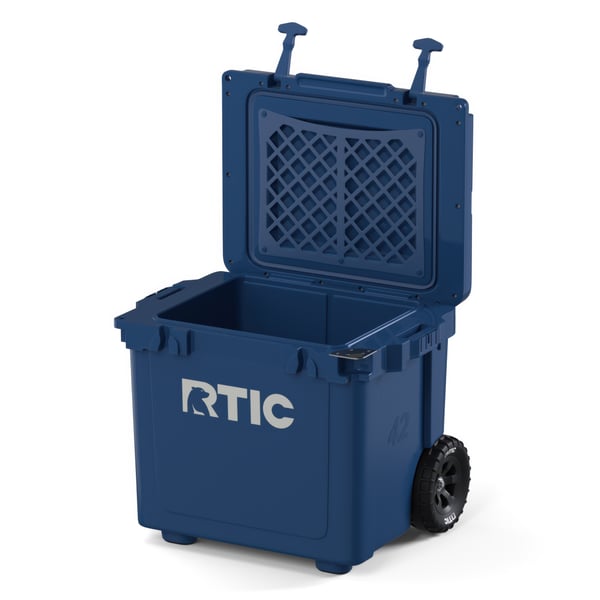 42 QT Ultra-Light Wheeled Cooler, Navy, image 3 of 13