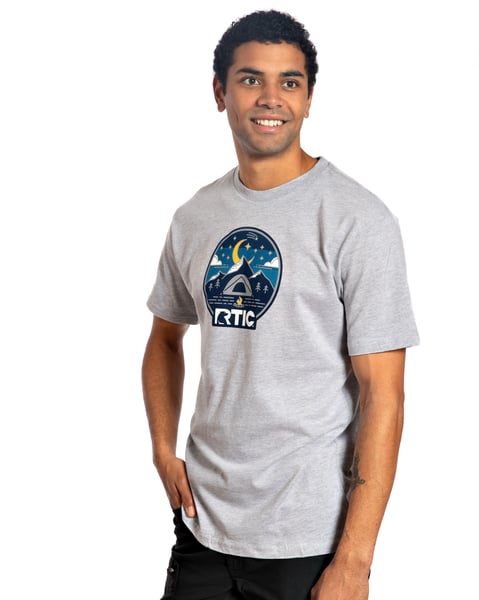 Men's Night Camp Short Sleeve T-Shirt, L Image