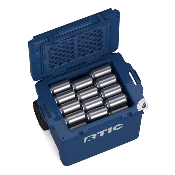 42 QT Ultra-Light Wheeled Cooler, Navy, image 11 of 13