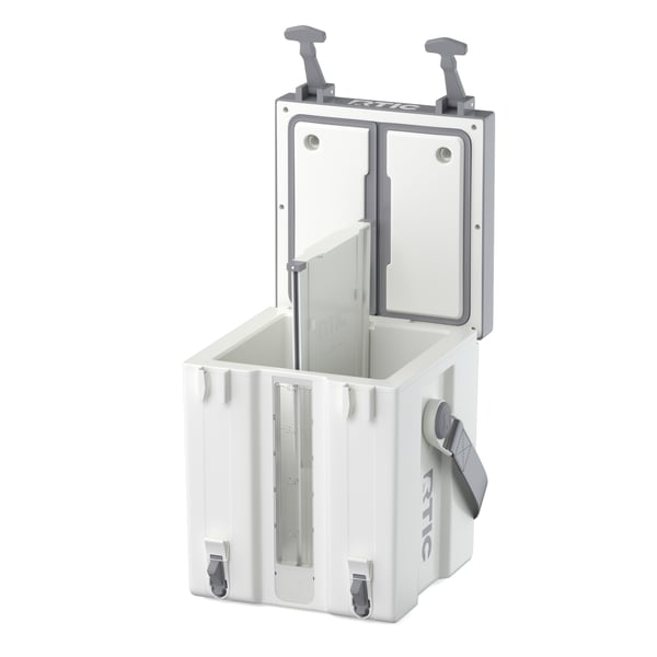 4 Gallon Double-Time Water Cooler, White & Grey Image