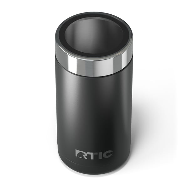 16oz Essential Craft Can Cooler, Black, Matte Image