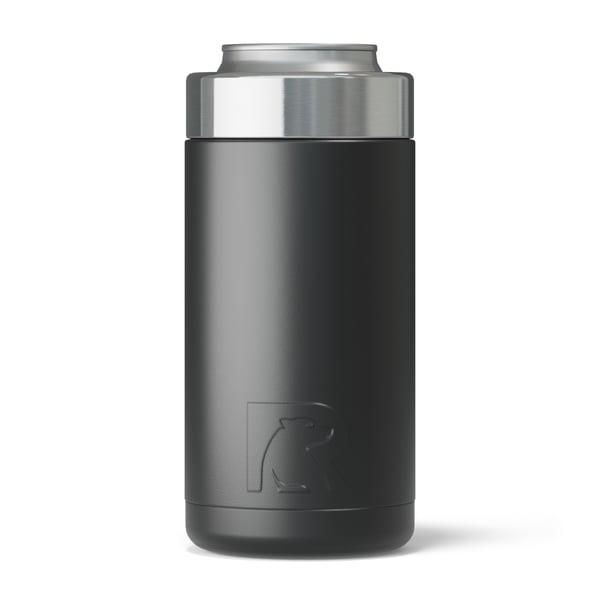 16oz Essential Craft Can Cooler, Black, Matte Image