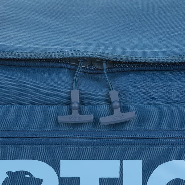 Medium Road Trip Rolling Duffle Bag, Navy & Denim Image