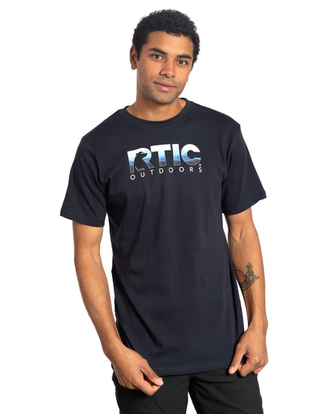 Men's Blue Horizon Short Sleeve T-Shirt, L Image