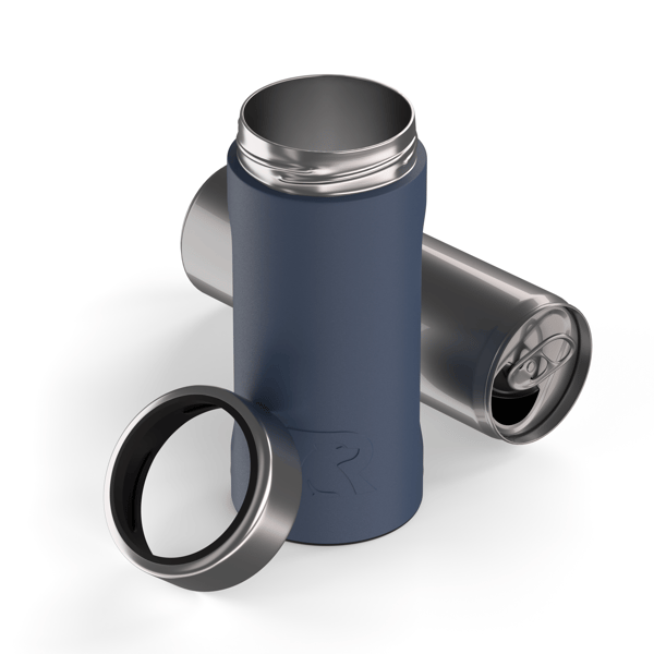 12oz Ultimate Skinny Can Cooler, Navy Image