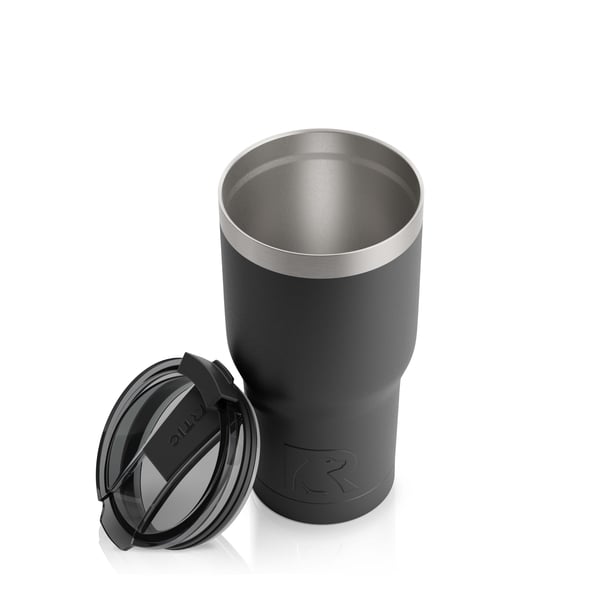 20oz Tumbler, Black, Matte Image