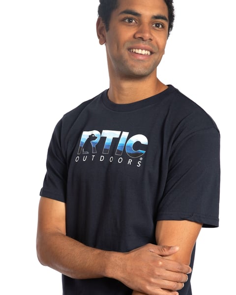 Men's Blue Horizon Short Sleeve T-Shirt, L Image