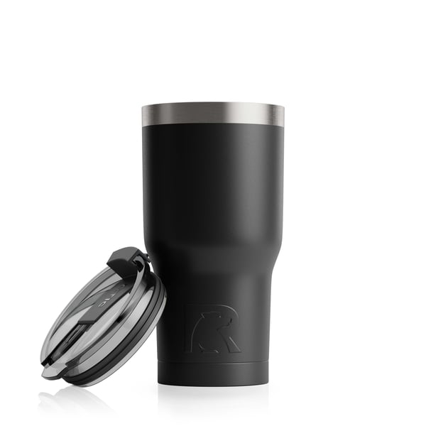 20oz Tumbler, Black, Matte Image
