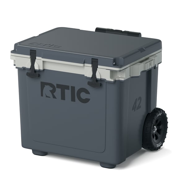 42 QT Ultra-Light Wheeled Cooler, Dark Grey & Cool Grey Image